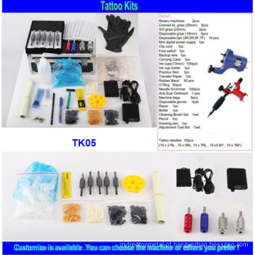 Venda Por Atacado Qualidade Tattoo Kit Barato com 2 Gun Tk05